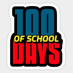 100 days of school Sticker